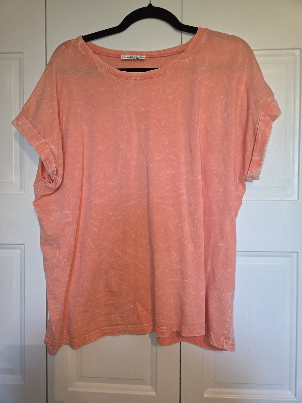 Zenana Outfitters Coral Peach Short Sleeve Tee